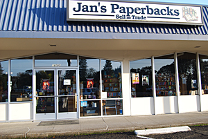 Jan's Paperbacks Bookstore. Click for more info about this reader event.